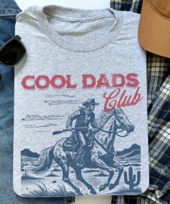 Cool Dads Club Cowboy Shirt - Funny Husband Gift - Western Dad Tee