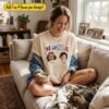 Custom Baby Faces Photo Shirt - Personalized Mama Gift with Names 1