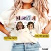 Custom Baby Faces Photo Shirt - Personalized Mama Gift with Names 2