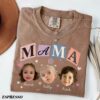 Custom Baby Faces Photo Shirt - Personalized Mama Gift with Names 5