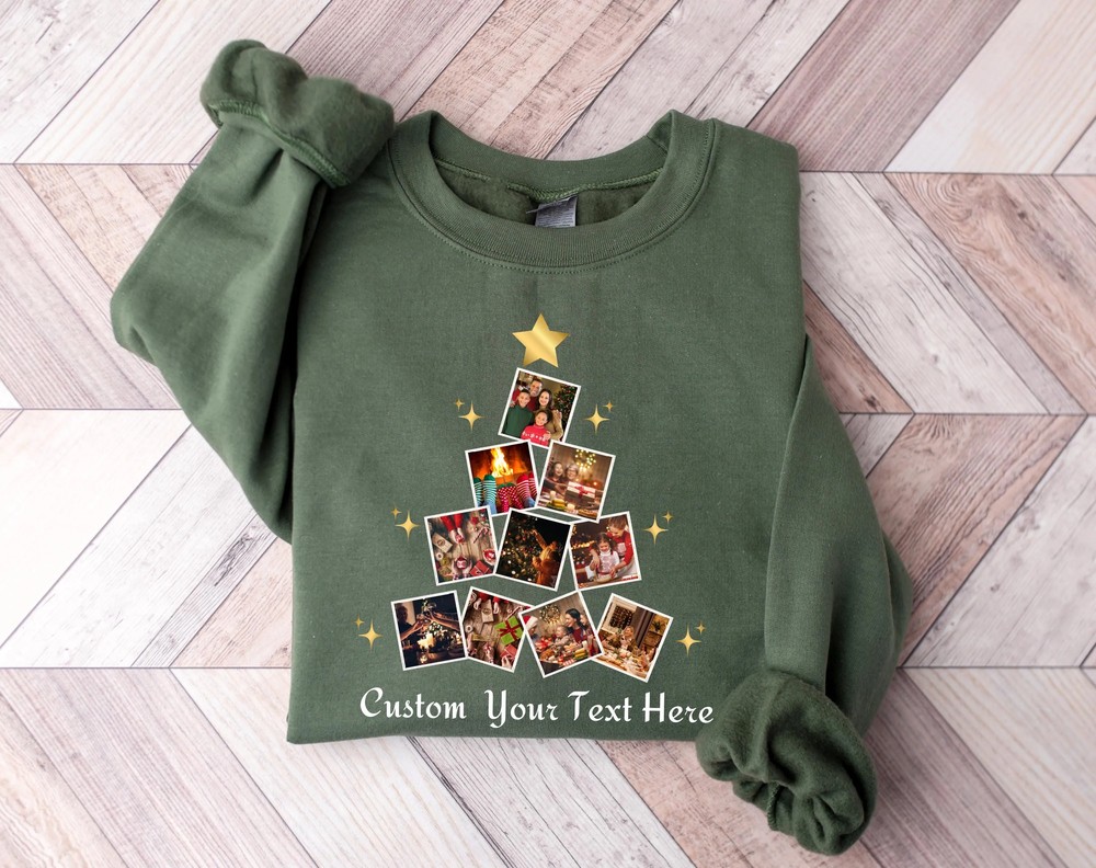 Custom Christmas Photo Sweatshirt - Personalized Holiday Picture Gift 6 Custom Christmas Photo Sweatshirt - Personalized Holiday Picture Gift