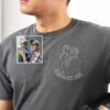 Custom Embroidered Grandpa Shirt - Personalized Outline Photo Line Art