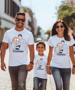 Custom Family Photo Matching Shirt - Personalized Family Gift Tee