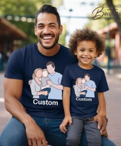 Custom Family Photo Matching Shirt - Personalized Family Gift Tee 1