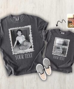 Custom Family Picture Shirt - Vintage Photo and Text Apparel