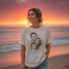 Custom Family Portrait Line Sketch - Personalized Drawing Apparel 1