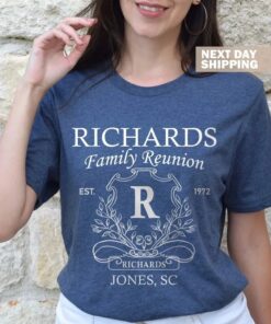 Custom Family Reunion Shirt - Matching Name Monogram Tee 1