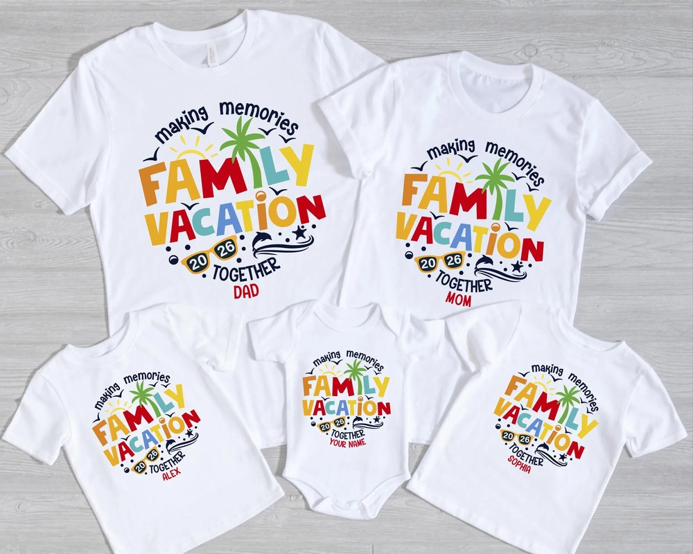 Custom Family Vacation 2026 - Matching Summer Trip Tees 10 Custom Family Vacation 2026 - Matching Summer Trip Tees