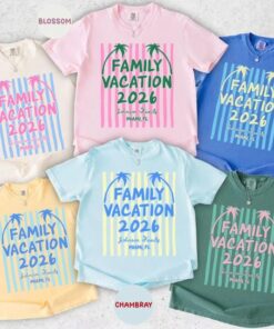 Custom Family Vacation Shirt - Summer Beach Matching Tees