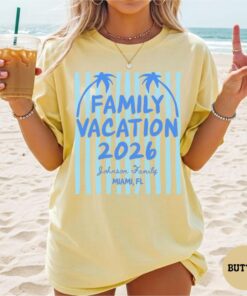 Custom Family Vacation Shirt - Summer Beach Matching Tees 1