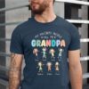 Custom Grandkids Name Grandpa Shirt - Father's Day Papa Tee