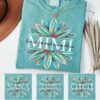 Custom Grandma Sunflower Shirt - Colorful Floral Nana Gigi Tee
