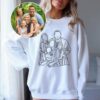 Custom Line Portrait Shirt - Minimalist Family Photo Gift 1