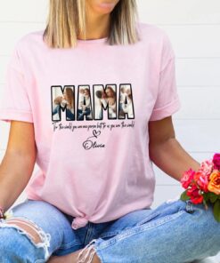 Custom MAMA Photo T-Shirt - Personalized Mother's Day Gift Tee 1