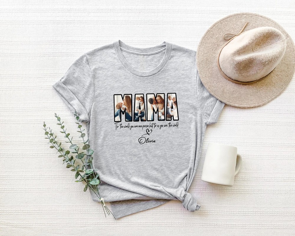 Custom-MAMA-Photo-T-Shirt-Personalized-Mothers-Day-Gift-Custom-MAMA-Photo-T-Shirt-Personalized-Mothers-Day-Gift-Tee-3 Custom MAMA Photo T-Shirt - Personalized Mother's Day Gift Tee 2