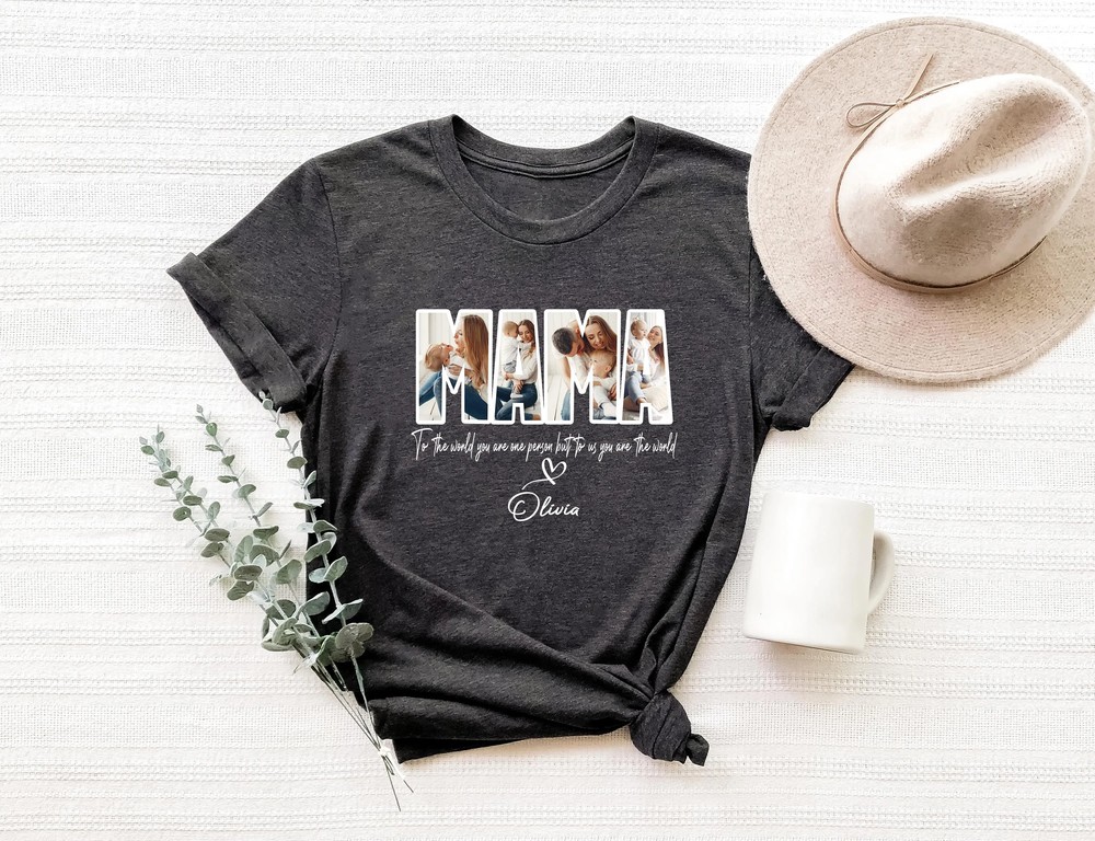 Custom-MAMA-Photo-T-Shirt-Personalized-Mothers-Day-Gift-Custom-MAMA-Photo-T-Shirt-Personalized-Mothers-Day-Gift-Tee-4 Custom MAMA Photo T-Shirt - Personalized Mother's Day Gift Tee 3