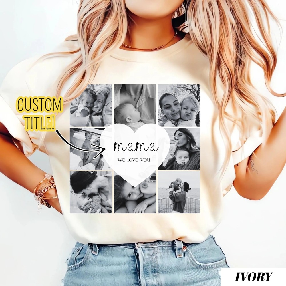 Custom-Mom-Photo-Shirt-Personalized-Mama-Gift-First-Mothers-Day-Custom-Mom-Photo-Shirt-Personalized-Mama-Gift-First-Mothers-Day-3 Custom Mom Photo Shirt - Personalized Mama Gift - First Mother's Day 2