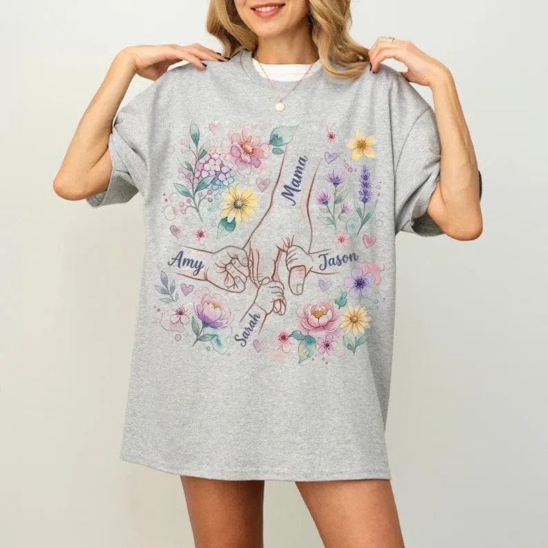 Custom-Mom-Shirt-with-Kids-Names-Floral-Mom-Holding-Hands-Gift-Custom-Mom-Shirt-with-Kids-Names-Floral-Mom-Holding-Hands-Gift-2 Custom Mom Shirt with Kids Names - Floral Mom Holding Hands Gift 1
