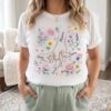 Custom Mom Shirt with Kids Names - Floral Mom Holding Hands Gift 2 Custom Mom Shirt with Kids Names - Floral Mom Holding Hands Gift 2