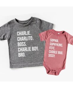Custom Nickname Family Shirts - Personalized Matching Outfits 1