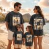 Custom Photo Collage Washed Shirt - Front and Back Picture Print