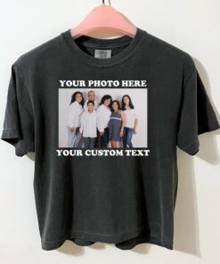 Custom Photo Crop Top - Personalized Pet and Family Picture Shirt