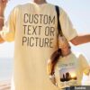 Custom Photo T-Shirt Front & Back - Personalized Make Your Own Shirt 5