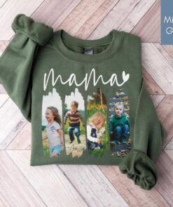 Custom Picture Gift for Mama - Personalized Birthday Mom T-Shirt