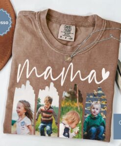 Custom Picture Gift for Mama - Personalized Birthday Mom T-Shirt 1