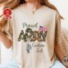 Custom Proud Army Family Shirt - Personalized Military Gift for Mom Dad 2
