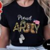 Custom Proud Army Family Shirt - Personalized Military Gift for Mom Dad 3