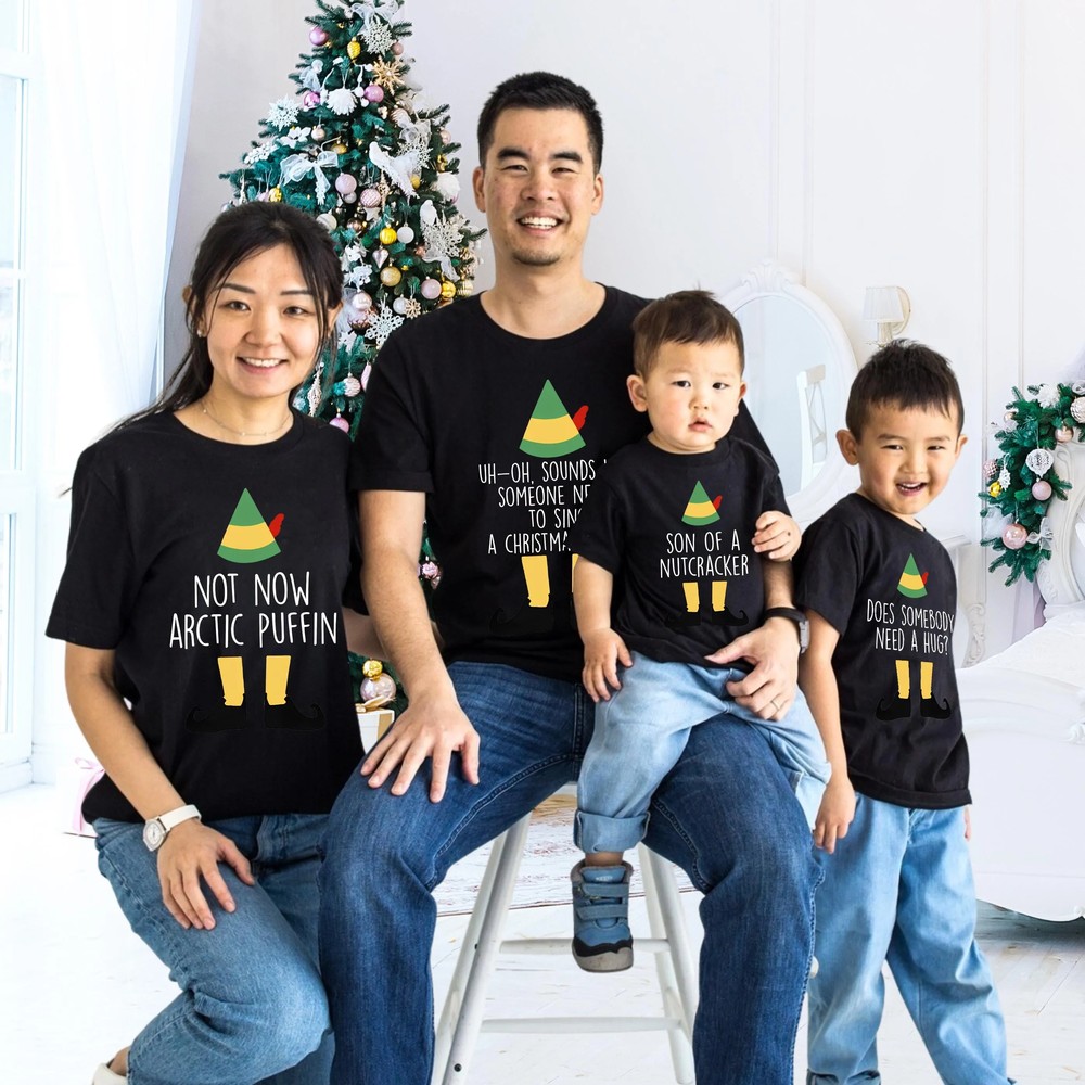 Elf-Family-Christmas-Shirts-Custom-Matching-Elf-Party-Tees-Elf-Family-Christmas-Shirts-Custom-Matching-Elf-Party-Tees-2 Elf Family Christmas Shirts - Custom Matching Elf Party Tees 1