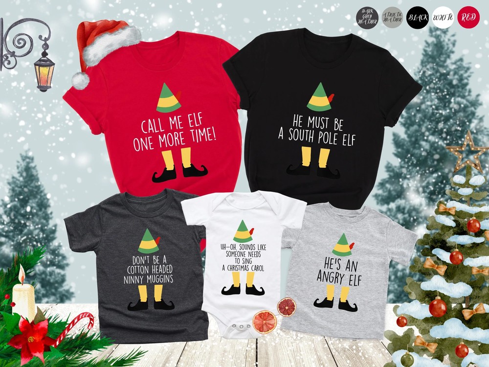 Elf-Family-Christmas-Shirts-Custom-Matching-Elf-Party-Tees-Elf-Family-Christmas-Shirts-Custom-Matching-Elf-Party-Tees-4 Elf Family Christmas Shirts - Custom Matching Elf Party Tees 3