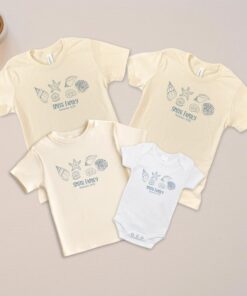 Family Beach Vacation Shirt - Custom Name Seashells Summer Tee