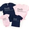 Family Definition Shirt - Chaos and Love Matching Family Tee
