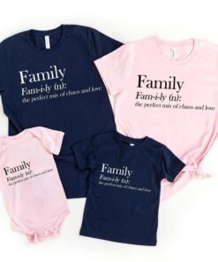 Family Definition Shirt - Chaos and Love Matching Family Tee