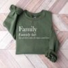 Family Definition Shirt - Chaos and Love Matching Family Tee 1