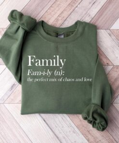 Family Definition Shirt - Chaos and Love Matching Family Tee 1