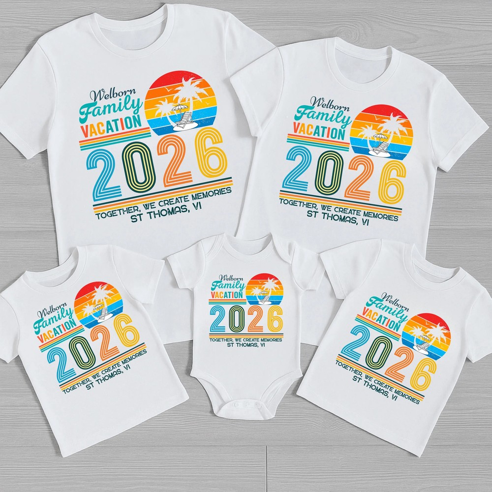 Family Vacation 2026 Shirt - Creating Memories Beach Outfit 4 Family Vacation 2026 Shirt - Creating Memories Beach Outfit