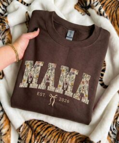 Floral Mama Sweatshirt - Retro Cute Mom Hoodie - Mother's Day Gift 1