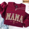 Floral Mama Sweatshirt - Retro Cute Mom Hoodie - Mother's Day Gift 4
