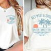 Front & Back Family Beach Shirt - Custom Name Vacation Tee
