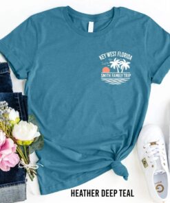 Front & Back Family Beach Shirt - Custom Name Vacation Tee 1