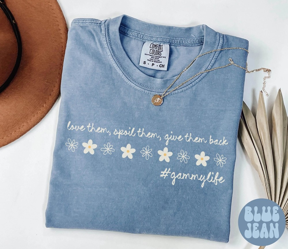 Gammy Daisy Flowers Shirt - New Grandparents Gift for Women 7 Gammy Daisy Flowers Shirt - New Grandparents Gift for Women
