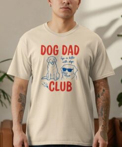 Golden Retriever Dog Dad Club - Modern Artsy Dog Lover Shirt 1