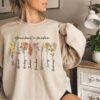 Grandma's Garden Sweatshirt - Custom Birthflower Love Grows Here