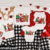 Monogram Family Christmas Shirt - Personalized Mom Dad Xmas Tee 1