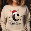 Monogrammed Family Christmas Sweatshirt - Custom Name Gift 1