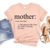 Mother Definition Shirt - Best Mom Ever Gift - Minimalist Mother's Day Tee 1