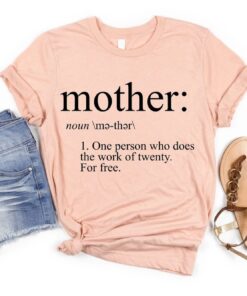 Mother Definition Shirt - Best Mom Ever Gift - Minimalist Mother's Day Tee 1